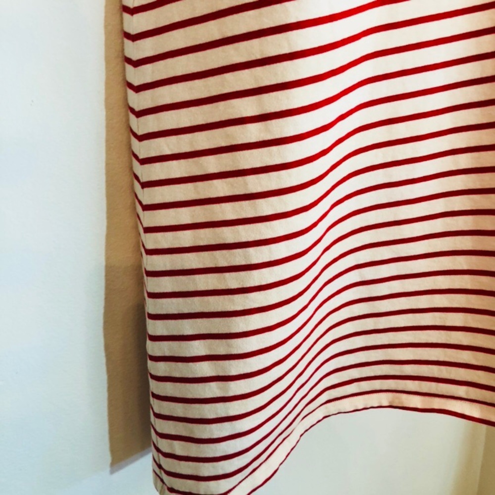 Maeve | Marketa . red stripped one shoulder dress - Picture 4 of 8